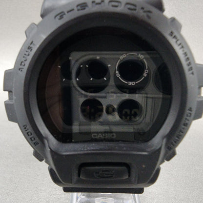 Casio GShock DW6900BB Watch Men 50mm Digital LCD Black Tone Alarm Chrono Works1