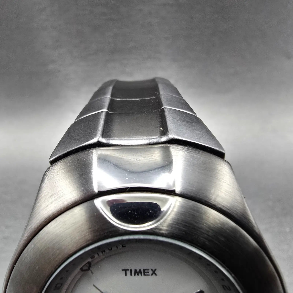Timex I Control Watch Men 41mm Gray Dial Gray Tone Date Alarm Roudn PARTS5