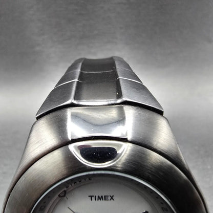 Timex I Control Watch Men 41mm Gray Dial Gray Tone Date Alarm Roudn PARTS5