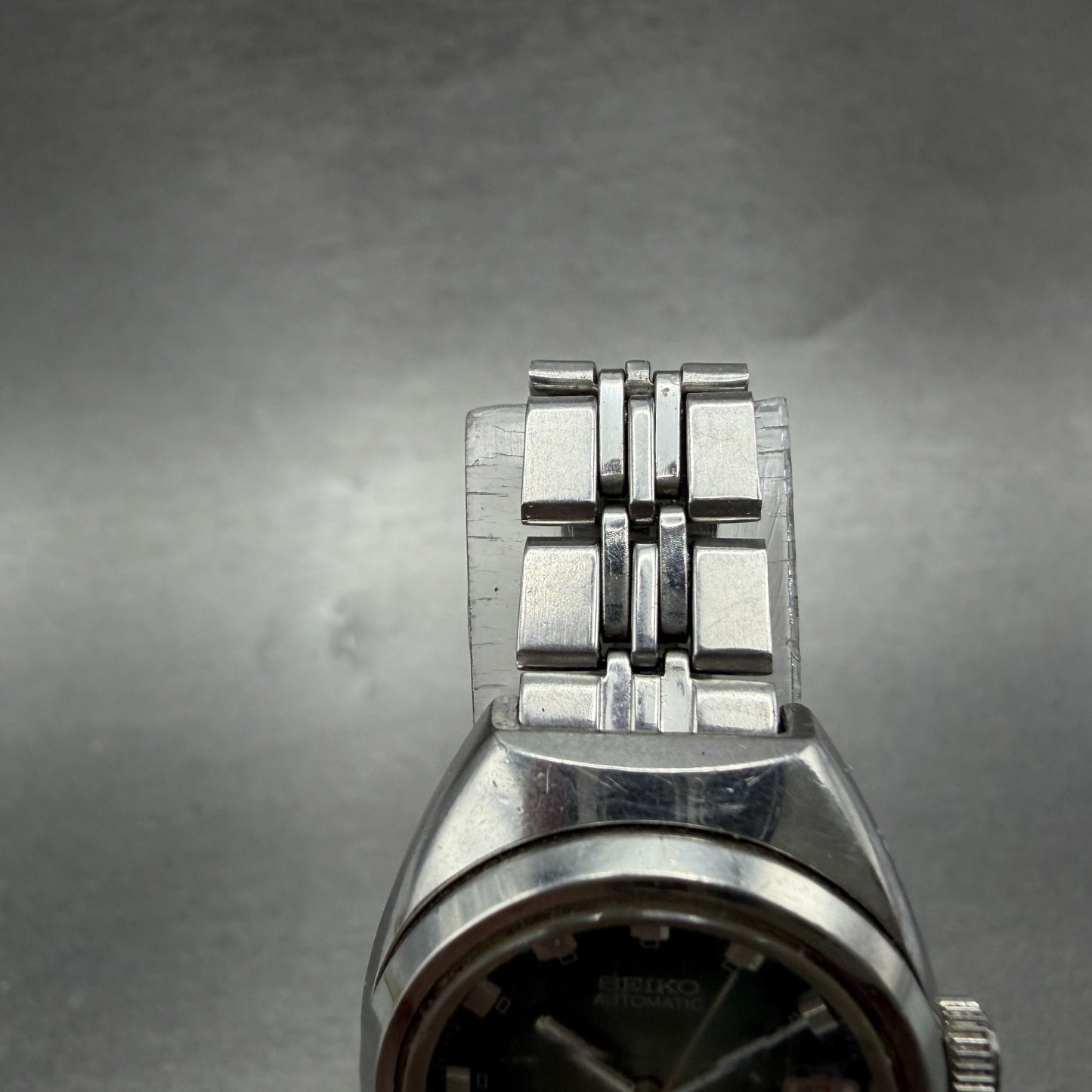 Seiko Automatic Watch Women 25mm Green Dial Silver Tone Date 2205-0520 PARTS5