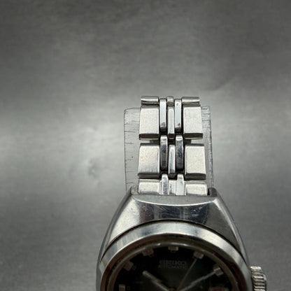 Seiko Automatic Watch Women 25mm Green Dial Silver Tone Date 2205-0520 PARTS5