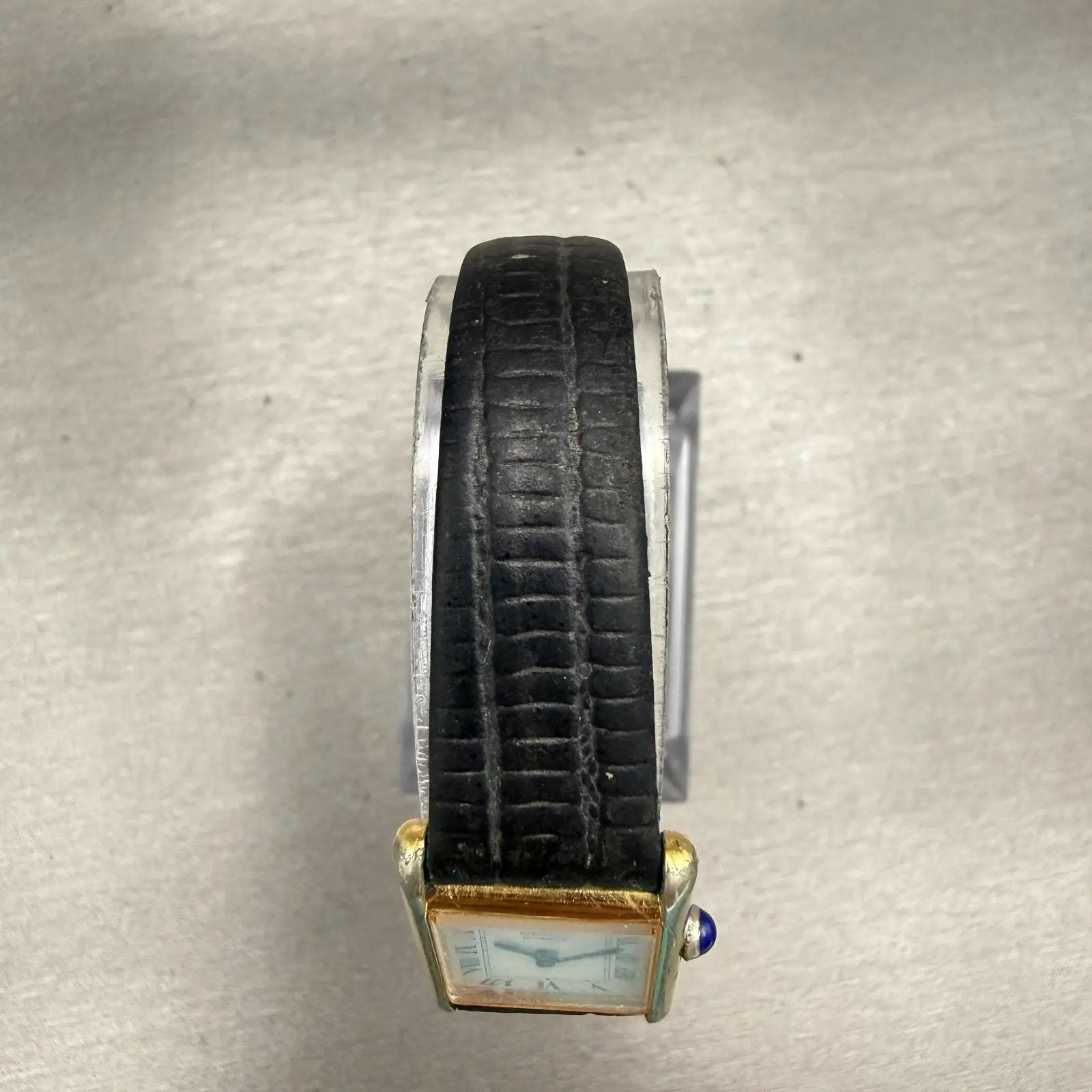 Seiko Watch Women 17mm Cream Dial Gold Tone Rectangle 1400-5039 New Battery VTG4