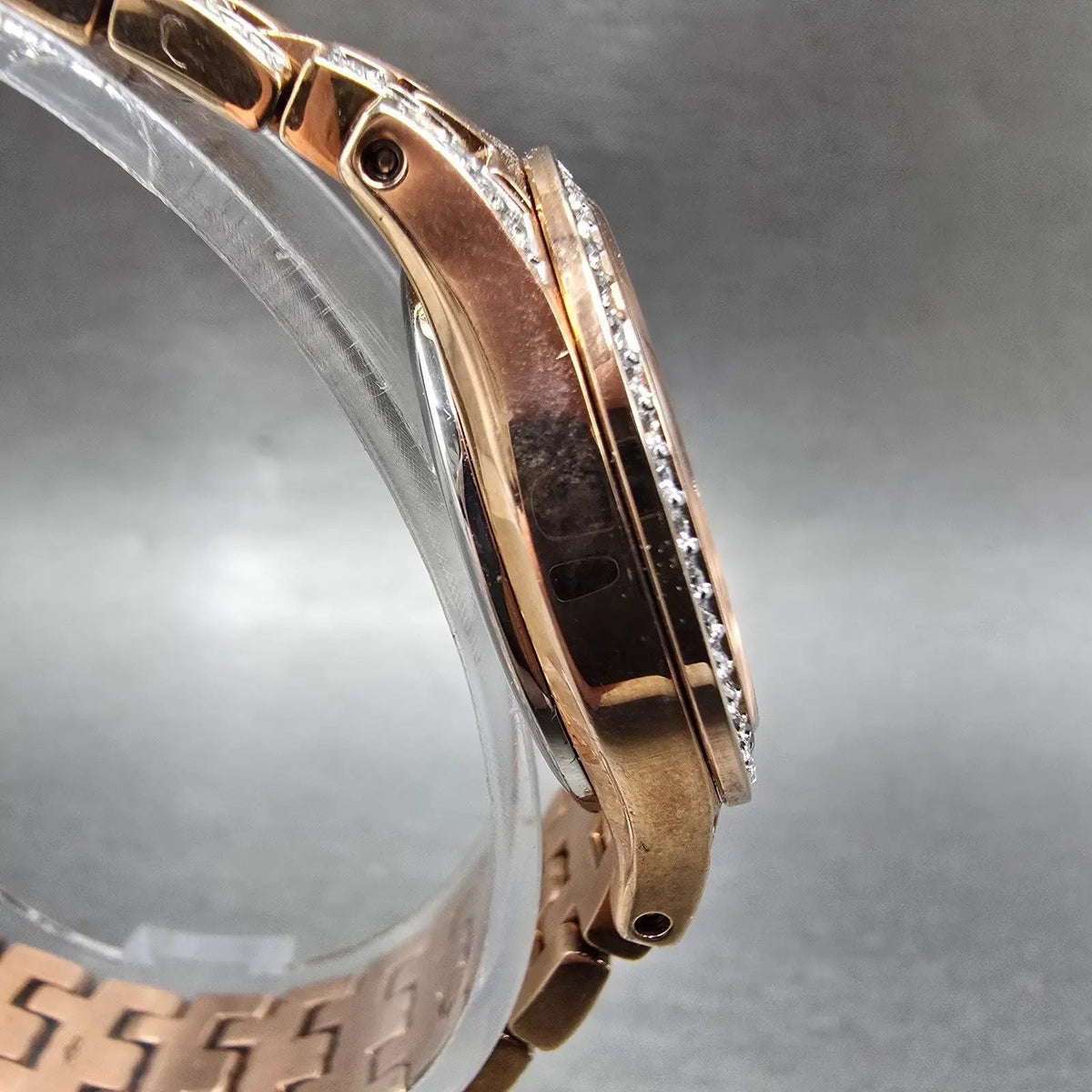 Citizen Eco-Drive Watch Women 28mm MOP Dial Rose Gold Tone Date EW1228-53D Runs3