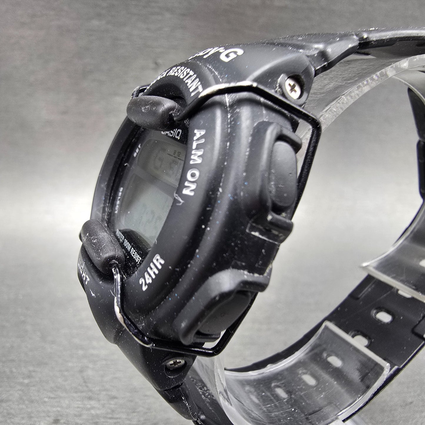 Casio Baby-G BG-141 Watch Women 40mm Black Alarm Chronograph Round New Battery2