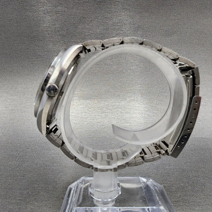 Seiko Lord Matic Special Watch Men 37mm Silver Dial Steel Daydate 5206-6061 Runs