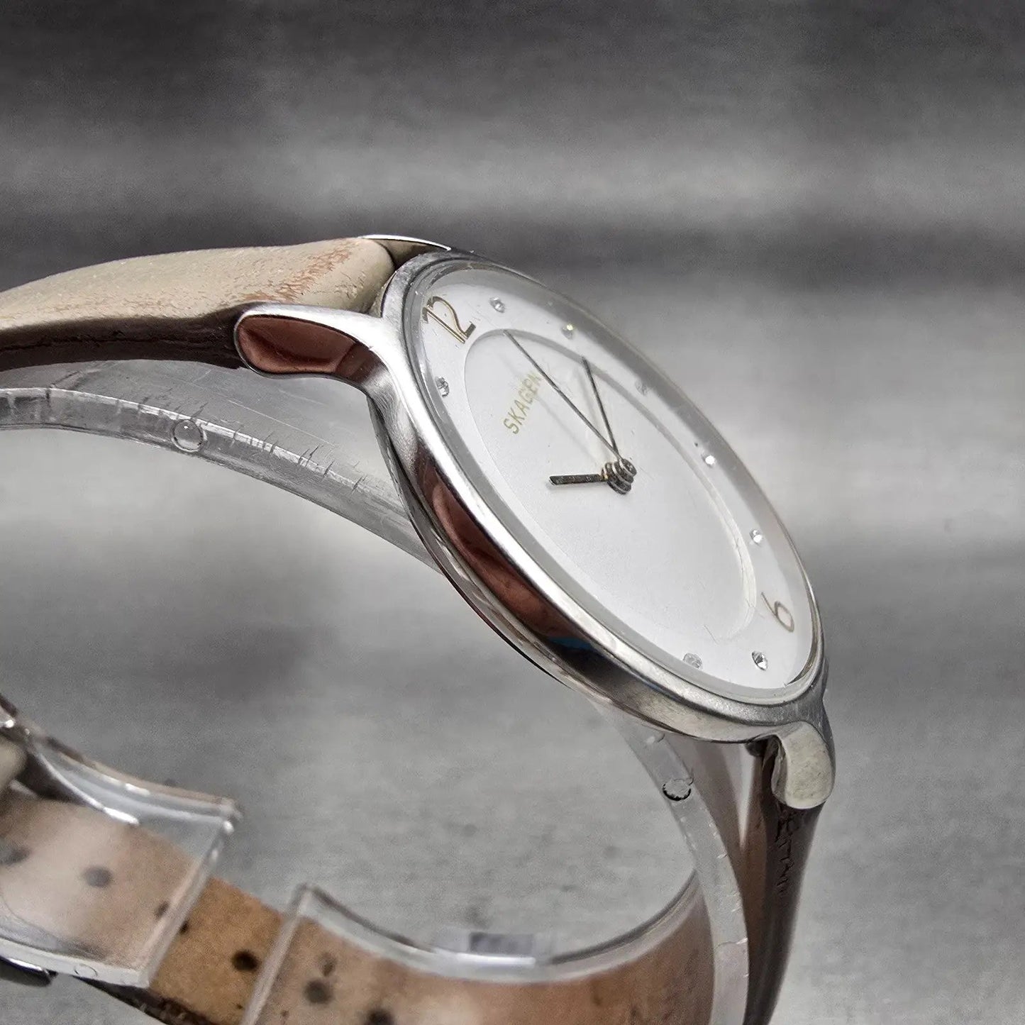 Skagen Anita Watch Women 30mm White Dial Silver Tone Round SKW2648 New Battery3