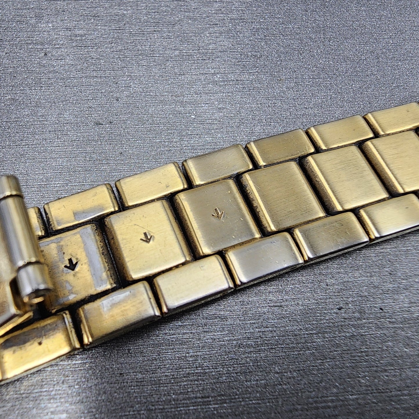 Seiko 32S2ZI Watch Bracelet 21mm Gold Tone Stainless Steel8