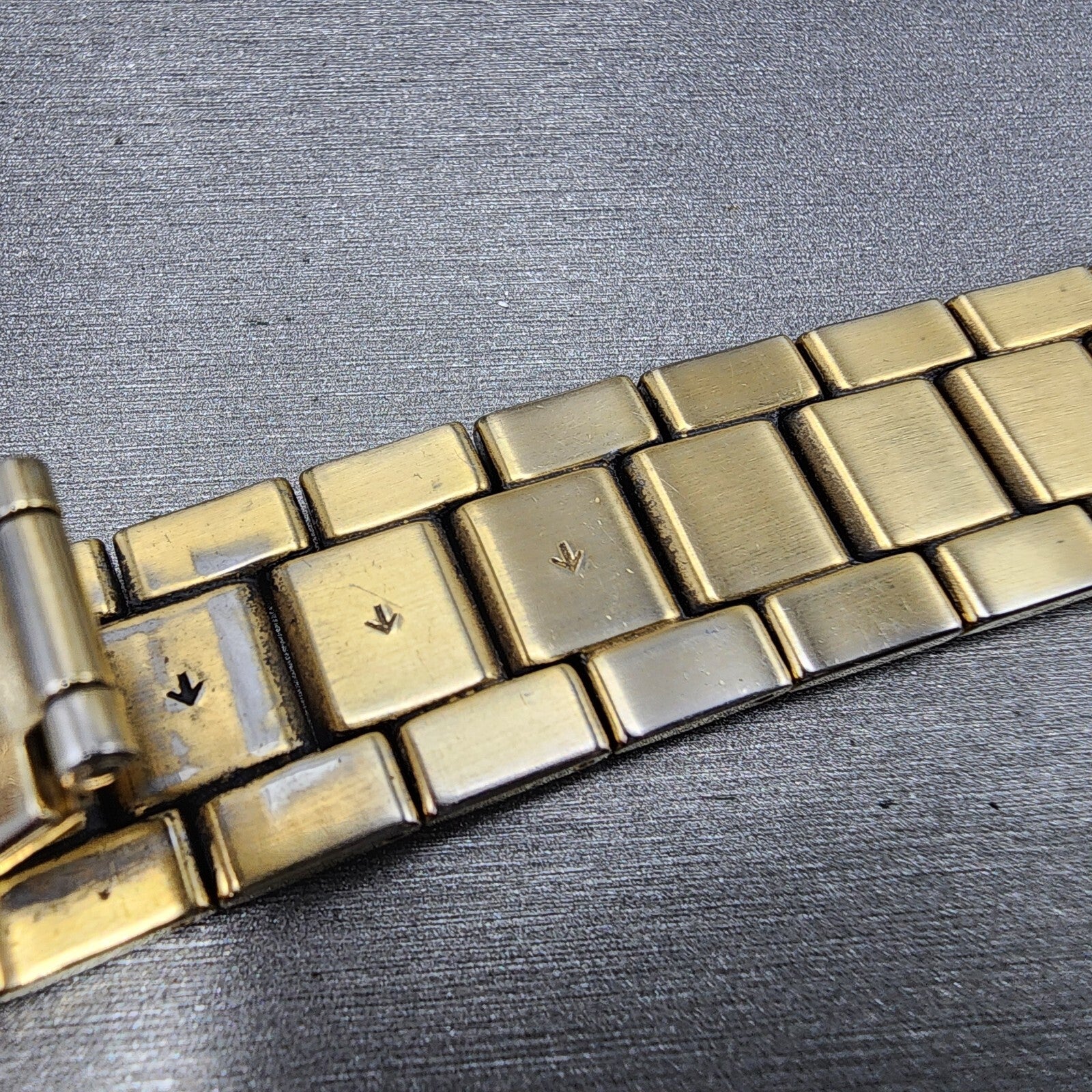 Seiko 32S2ZI Watch Bracelet 21mm Gold Tone Stainless Steel8