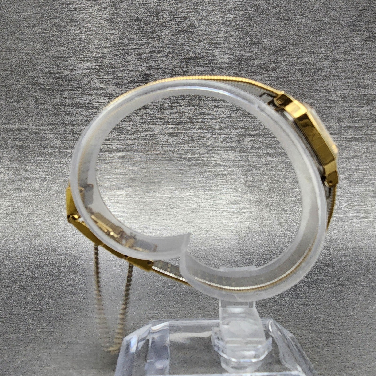 VTG Seiko Watch Women 17mm Silver Dial Gold Tone Octagon 2B205019 New Battery8