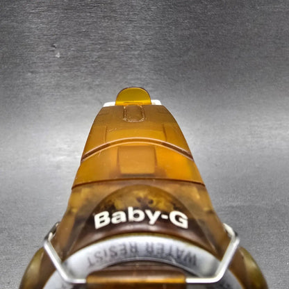 Casio Baby-G BGF-111 Watch  Women 40mm Yellow Clear Case Alarm Chrono New Batt4