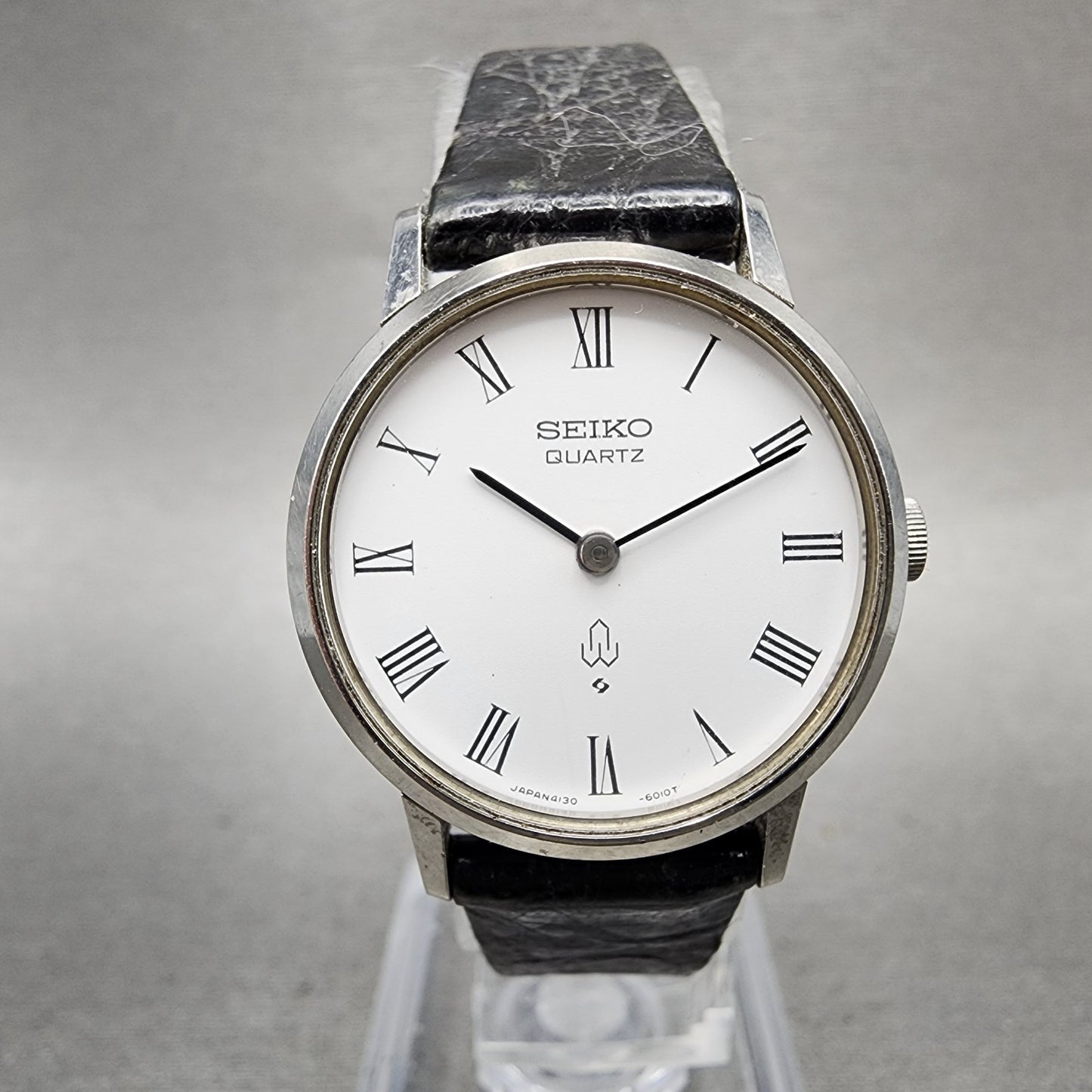 Seiko Watch Women 24mm White Dial Silver Tone Round 41306001 New Battery0