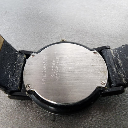 Movado Museum Watch Women 25mm Black Dial Black Tone Round 8725881 New BattA119