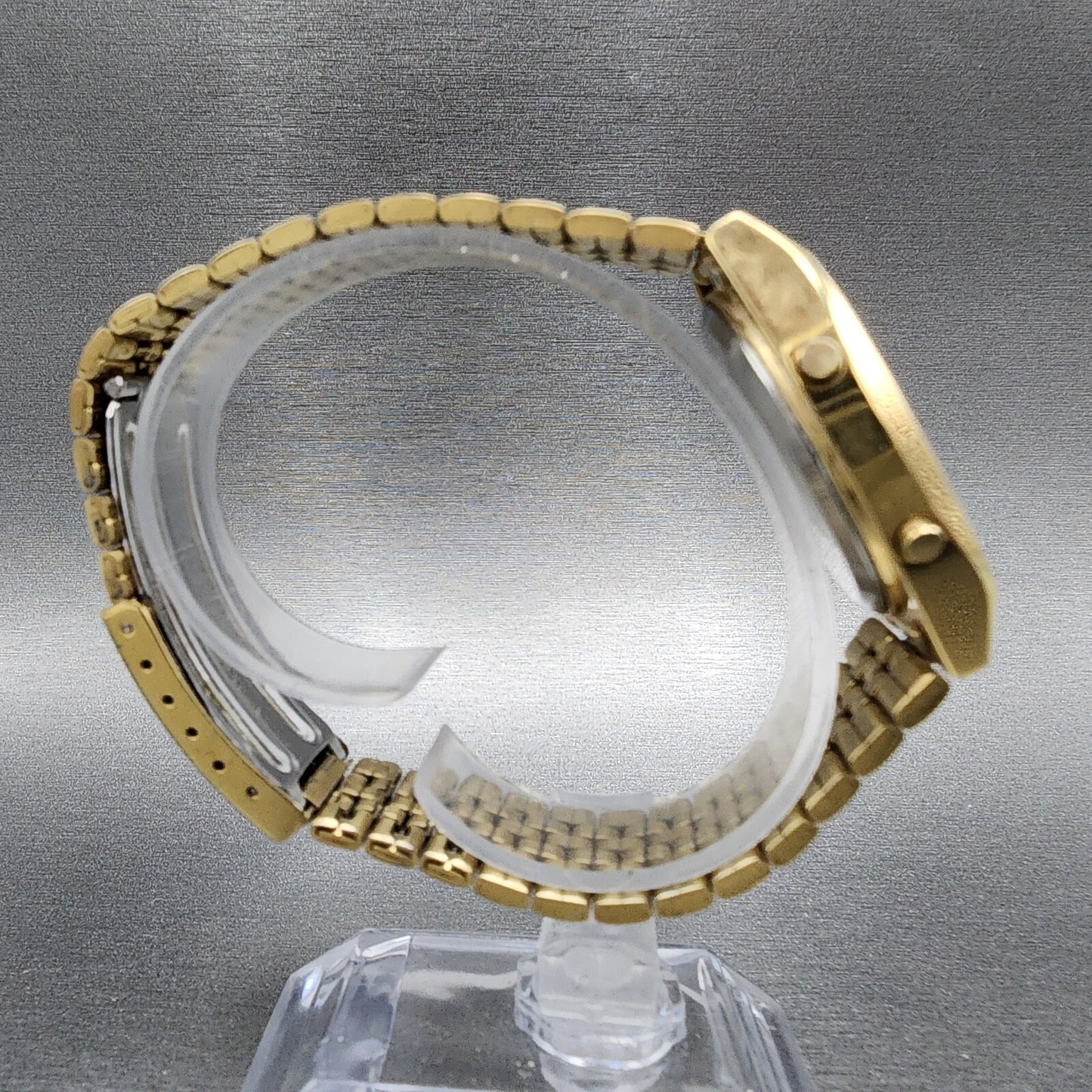 Seiko Digital Watch Men 33mm LCD Stainless Steel Alarm Chrono A9045199 New Batt8