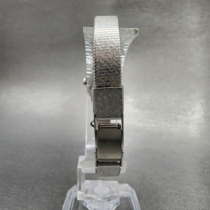 Seiko Watch Women 17mm Silver Dial Silver Tone Hexagon 2c21-5149 New Battery