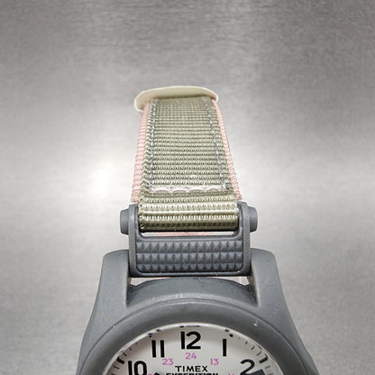 Timex Expedition Camper Watch Women White Dial Gray Date Round T42591 New Batt4