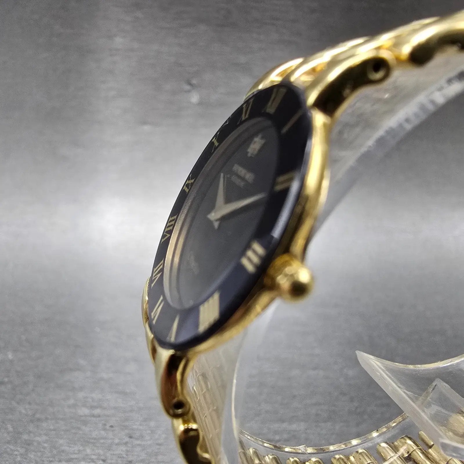 Raymond Weil Othello Watch Women 24mm Black Dial Gold Plated 157 New Battery2