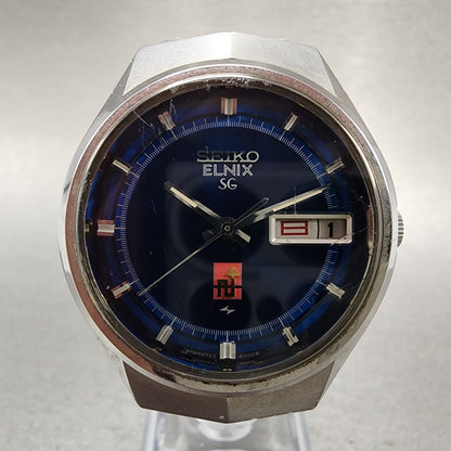 Seiko Elinx SG Watch Men 37mm Blue Dial Silver Tone Daydate 07236000 New Batt1