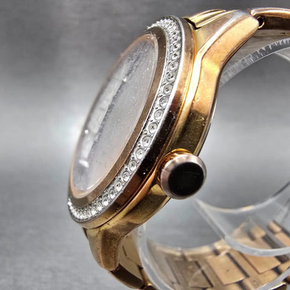 Citizen Eco-Drive Silhouette Crystal Watch Women 37mm White Dial Rose Gold Runs2