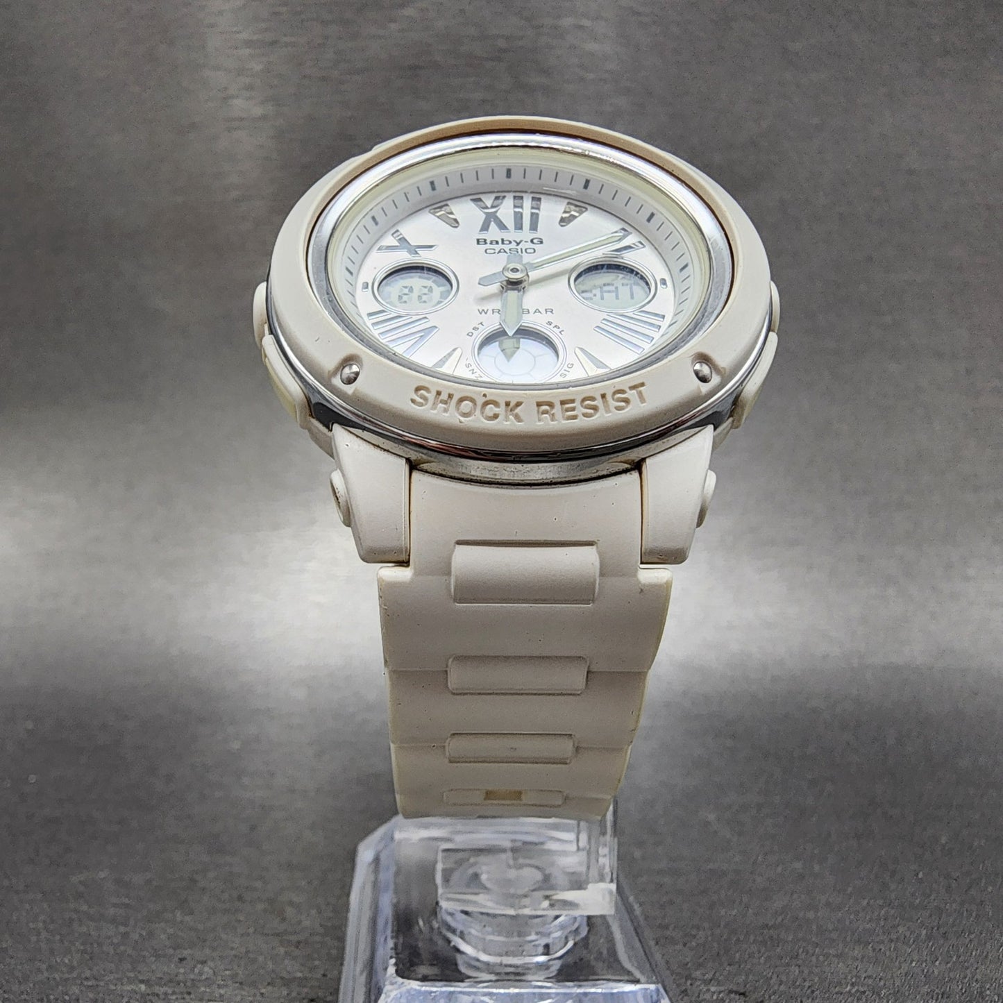 Casio BabyG BGA152 Watch Women 43mm White Analog Digital Alarm New Battery5