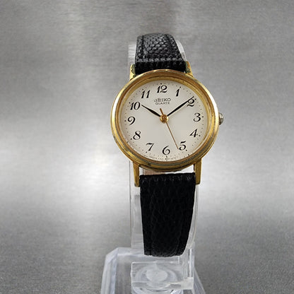 Seiko Watch Women 23mm White Dial Gold Tone 73210100 New Battery5