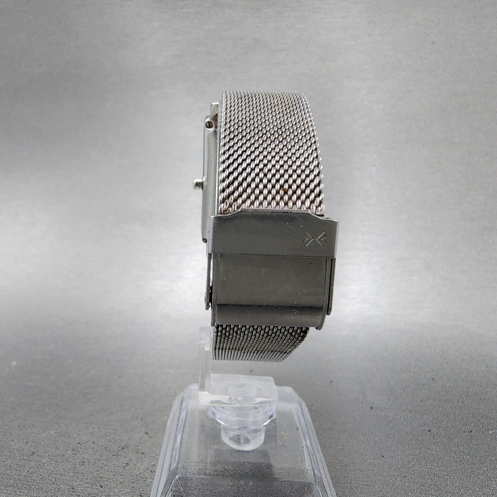 Skagen Hagen Tank Watch Women 22mm Silver Dial Silver Tone Rectangle New Batt7
