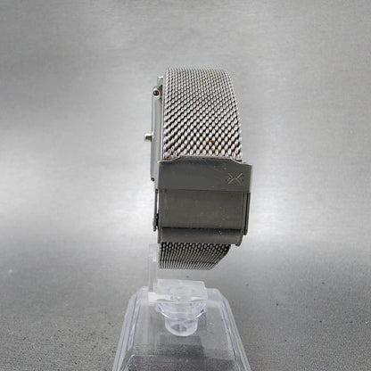 Skagen Hagen Tank Watch Women 22mm Silver Dial Silver Tone Rectangle New Batt7