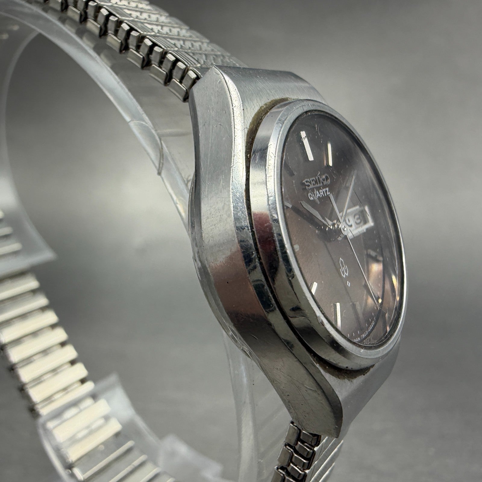 Seiko Watch Women 24mm Brown Dial Silver Tone Daydate 7903-0020 New Battery4
