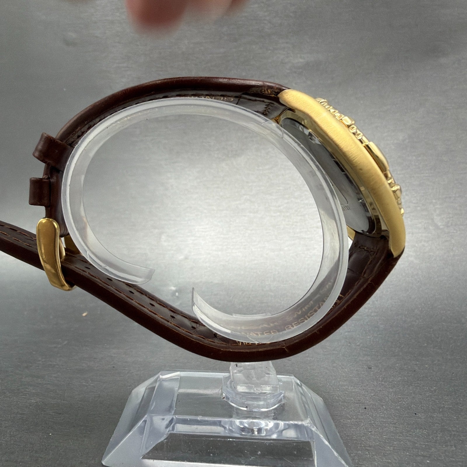 Pulsar Dive Watch Men 39mm Cream Dial Gold Tone Date V732-0E00 SAMPLE PARTS9