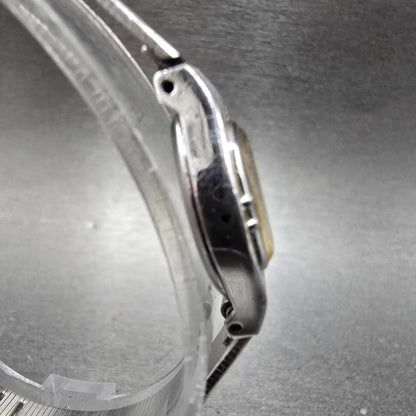 Citizen CQ Watch Women 16mm Silver Dial Silver Square 3220-891481  New Battery3