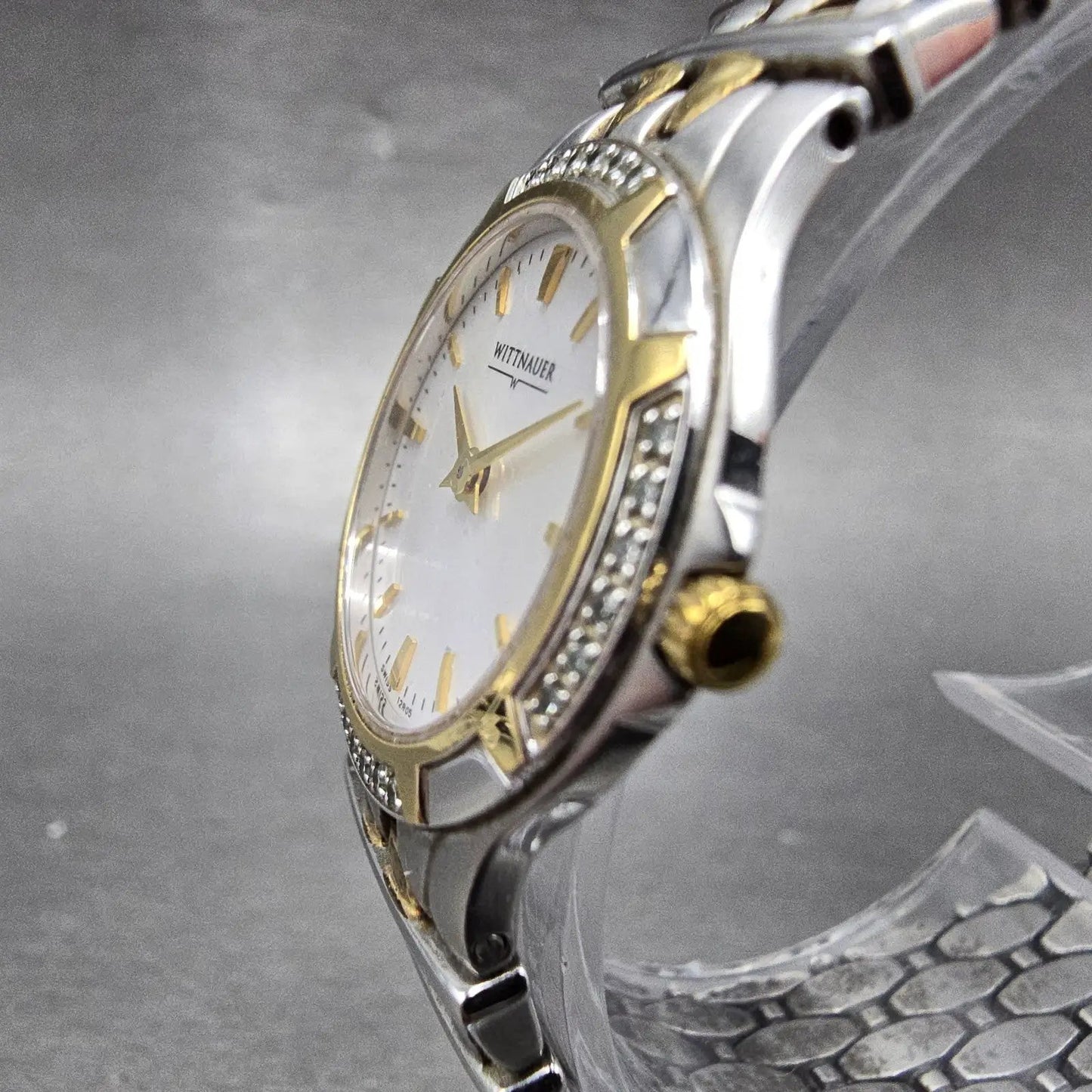 Wittnauer Watch Women 25mm White Dial Silver Tone Round 12R05 New Battery3