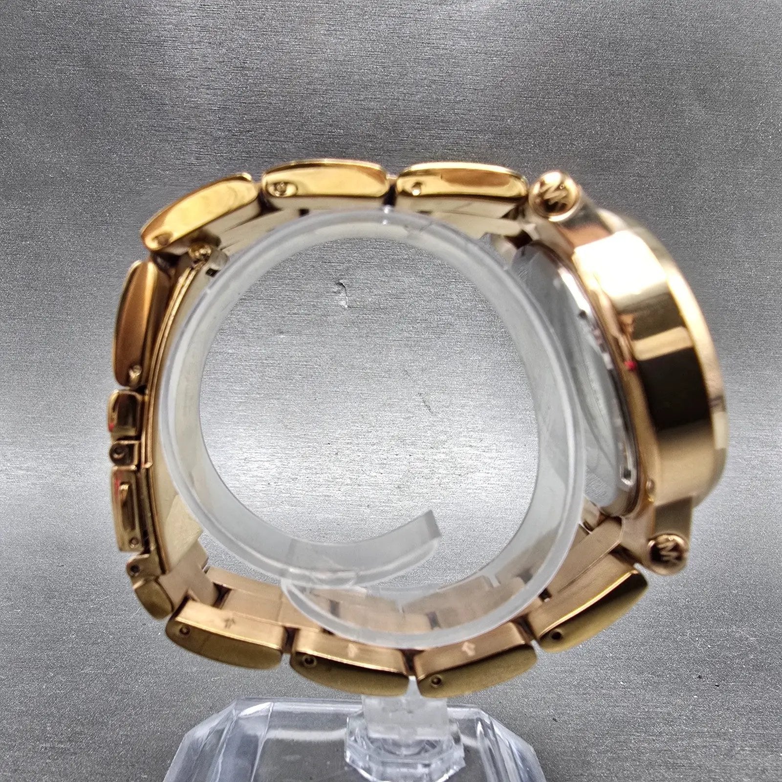 Michael Kors Chronograph Watch Women 38mm White Dial Rose Gold Tone New Battery8