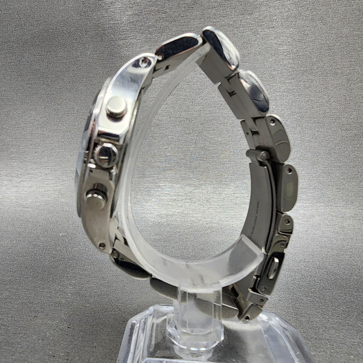 Marc Jacobs Blade Chronograph Watch Women 39mm Silver Dial Steel Date New Batt6
