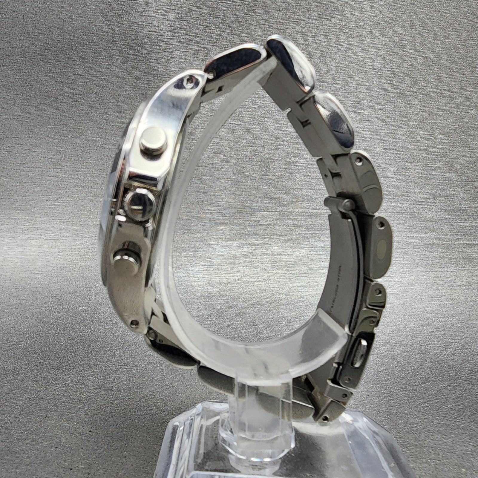 Marc Jacobs Blade Chronograph Watch Women 39mm Silver Dial Steel Date New Batt6