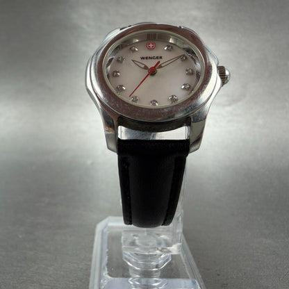Wenger Watch Women 28mm MOP Dial Silver Tone Round 092.2030 New Battery5