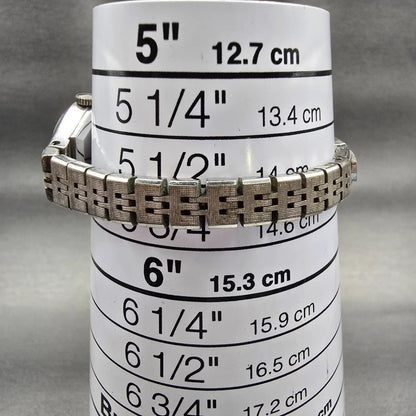 Seiko Watch Women 17mm Silver Dial Silver Tone Round 11-0639 Manual Wind Works9