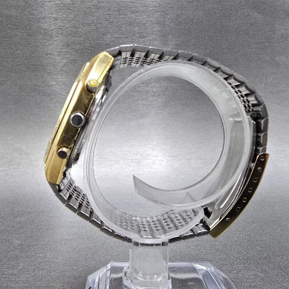 Citizen Analog Digital Watch Men 33mm Champagne Dial Gold 4-082184 PARTS VTG7