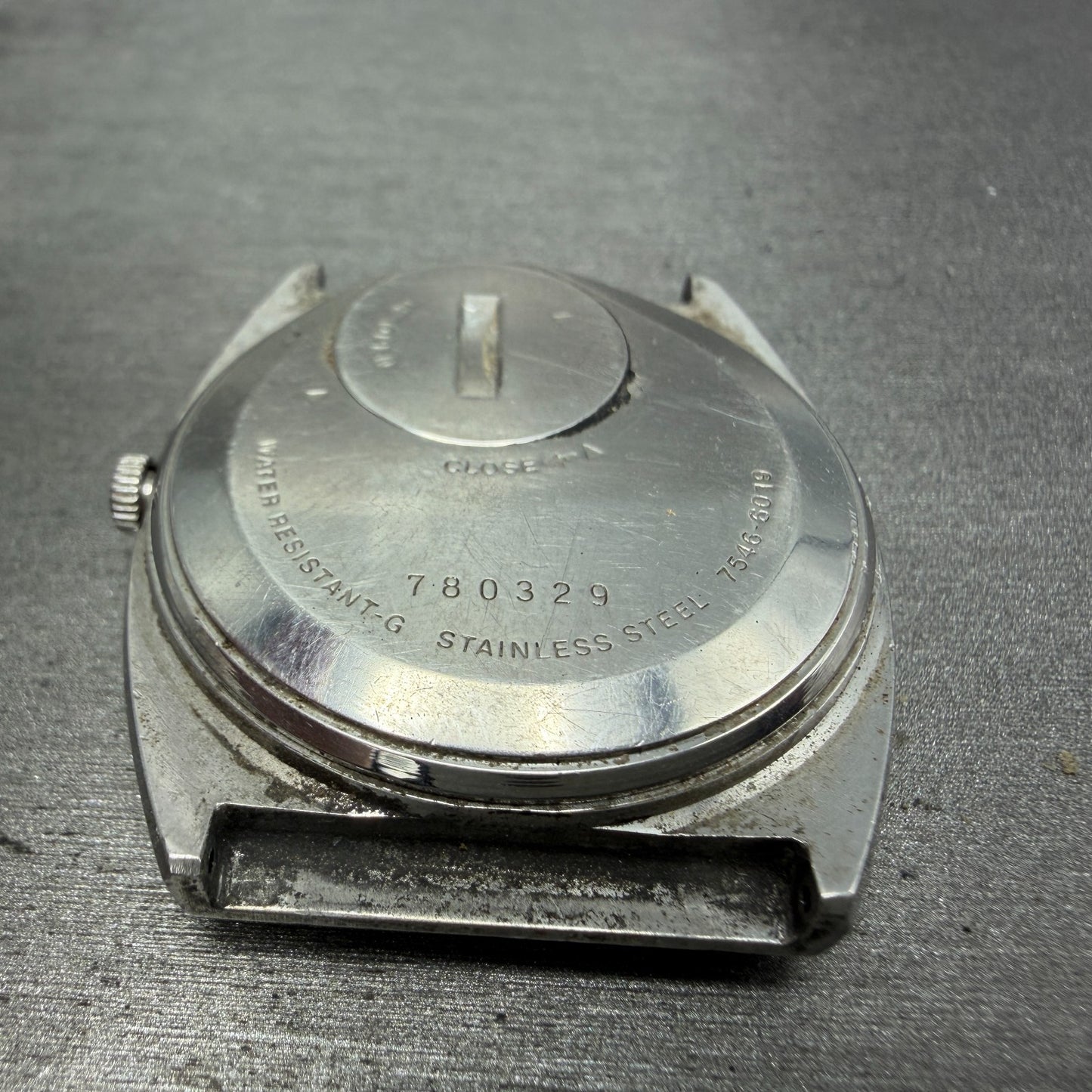 Seiko SQ Watch Men 36mm Blue Dial Silver Tone Rectangle Daydate 7546-6019 NewBat8
