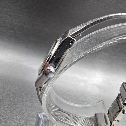 Citizen CQ Watch Women 17mm Silver Dial Silver Tone Round 3220-891244 New Batt F2