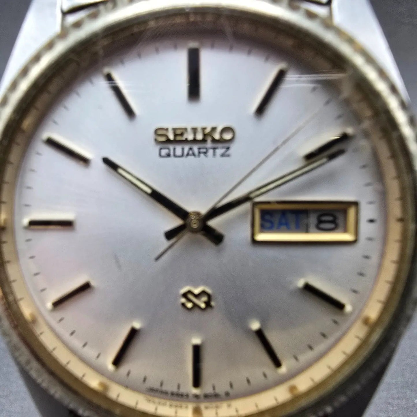Seiko President Watch Men 36mm Gold Dial Two Tone Daydate 6923-8080 New Battery1
