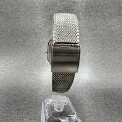 Seiko Tank Watch Men 31mm Analog Digital Silver Dial Steel H449-5000 New Battery
