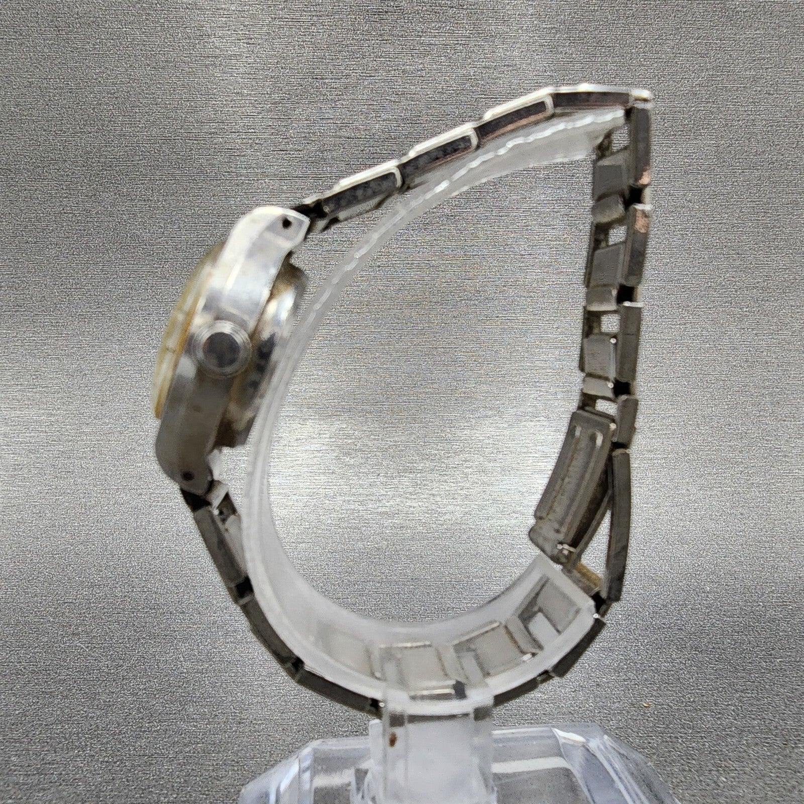 Seiko Matic Lady Watch Women 20mm Silver Dial Silver Tone Date 25170261 Runs6