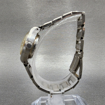 Seiko Matic Lady Watch Women 20mm Silver Dial Silver Tone Date 25170261 Runs6