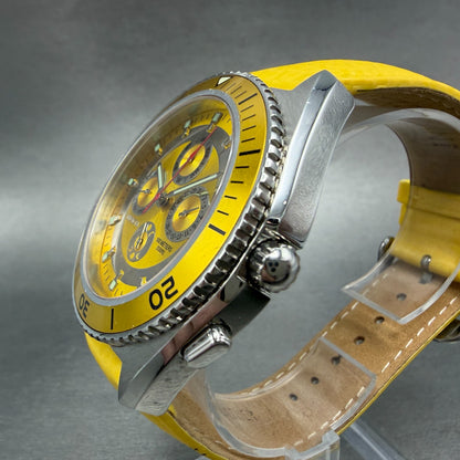 Invicta Triple Calendar Watch men 45mm Yellow Dial Steel 2918 PARTS4