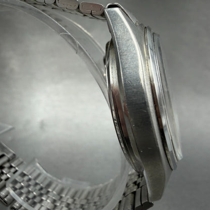 Seiko SQ Watch Men 36mm Brown Dial Silver Tone Daydate READ!! 0903-7039 New Batt3