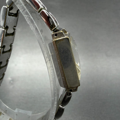 Rado Mirage Watch Women 16mm White Dial Silver Tone Rectangle Manual Wind Run3