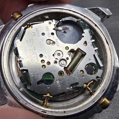 Citizen Yachtmaster C211 Watch Men 42mm Two Tone Alarm Chronograph Ana Digi PART7