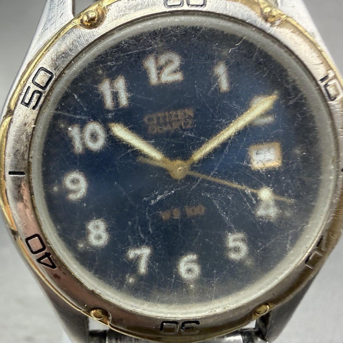 Citizen Watch Men 39mm Blue Dial Two Tone Date Round 2510-S72692 PARTS2