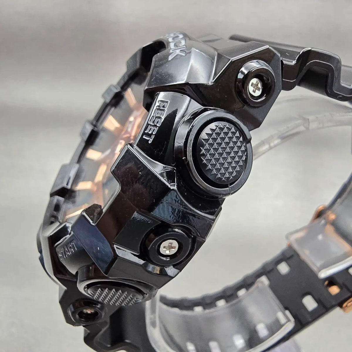 Casio G-Shock GA-700MMC Watch Men 53mm Rose Gold Dial Black Chrono Alarm New Bat2
