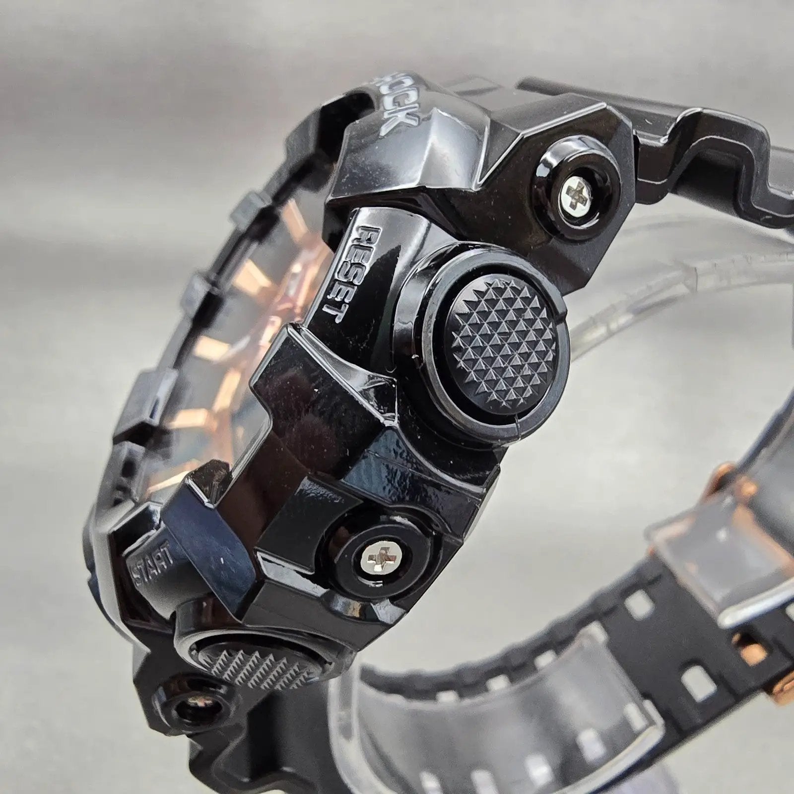Casio G-Shock GA-700MMC Watch Men 53mm Rose Gold Dial Black Chrono Alarm New Bat2