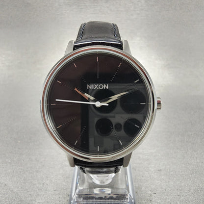 Nixon The Kensington Watch Women 37mm Black Dial Steel Round New Battery0